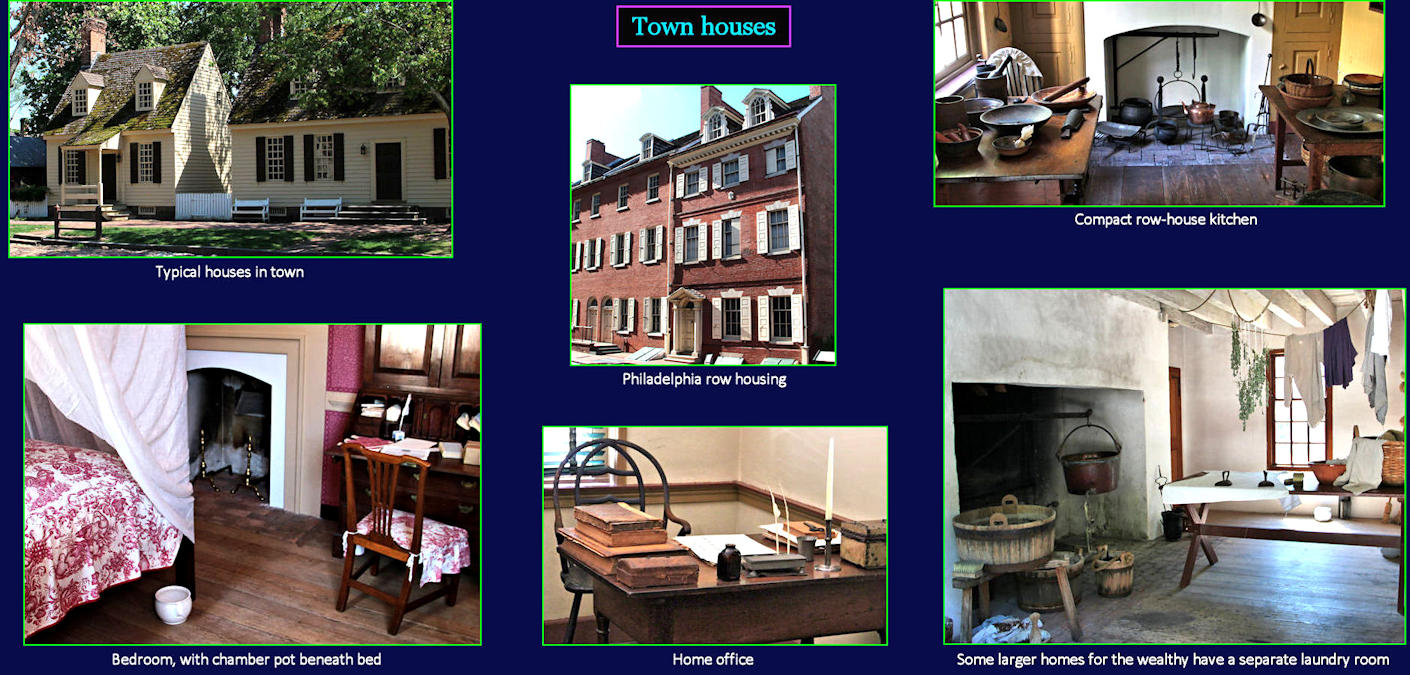 Philadelphia townhouses, 1700